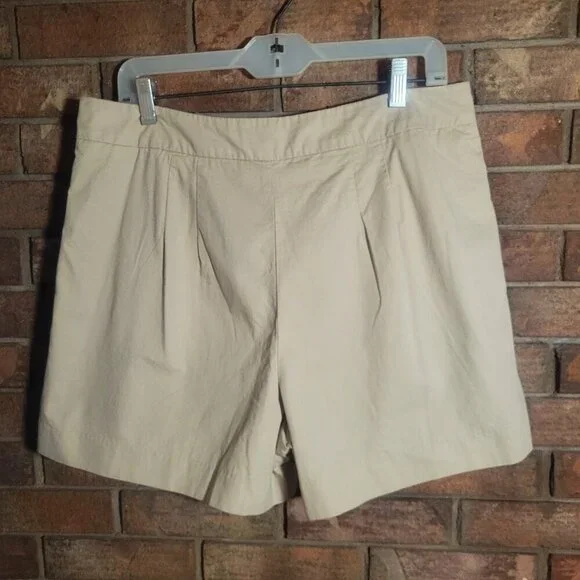 OVS Classic Tailored Fit Cotton Twill Shorts - Tan - Size 12 (Euro Size 44) - Picture 4 of 10